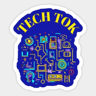 Tech Tok Sticker